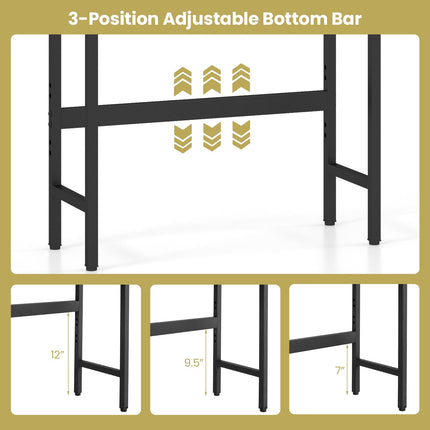 Dreamade Over The Toilet Storage Cabinet - Toilet Shelf Rack with Anti-Tip Device