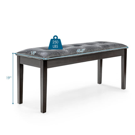 Dreamade Dining Room Bench, Traditional Upholstered Table Benches