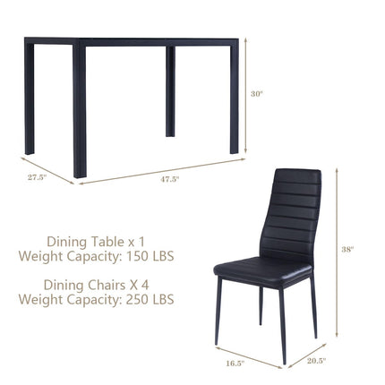 Dreamade 5 Pcs Dining Table Set for 4