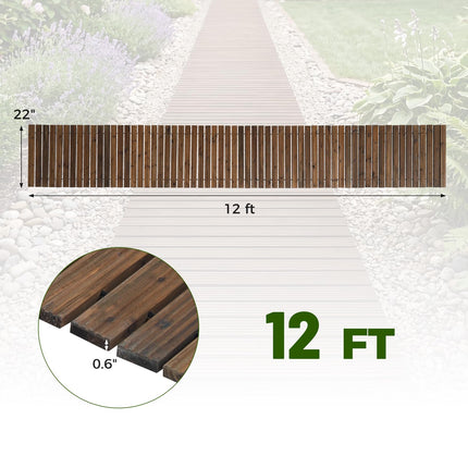 Dreamade 12 FT Wooden Garden Pathway (1/2)