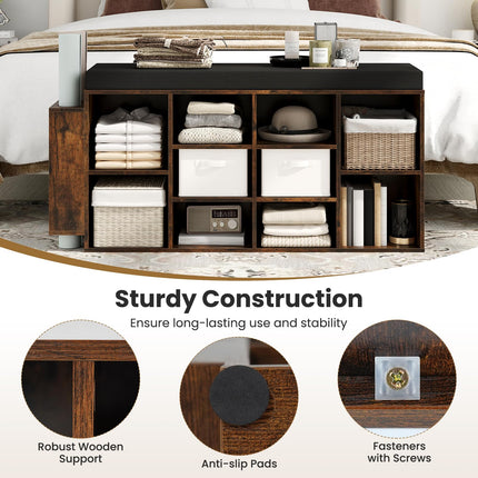 Dreamade Shoe Storage Bench with Umbrella Stand