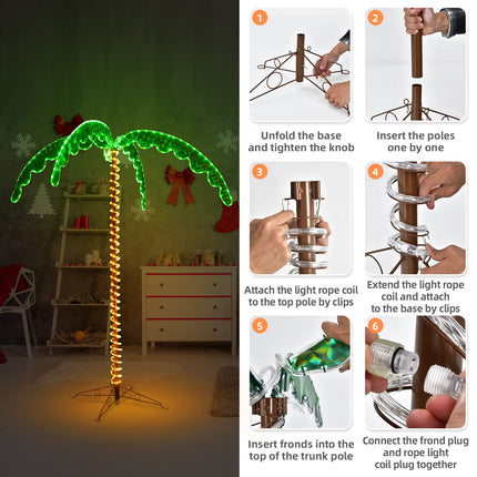 Lighted Palm Trees for Outside Patio - DreamadeUS
