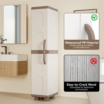 Dreamade 70” Tall Slim Storage Cabinet with Single Door