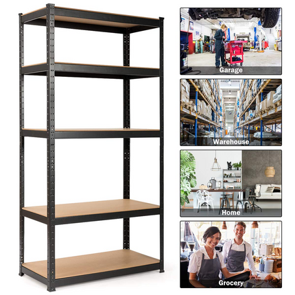 Storage Shelving Rack Utility Shelf 5-Tier | Heavy Duty 2750LBS Garage Shelves Shelving