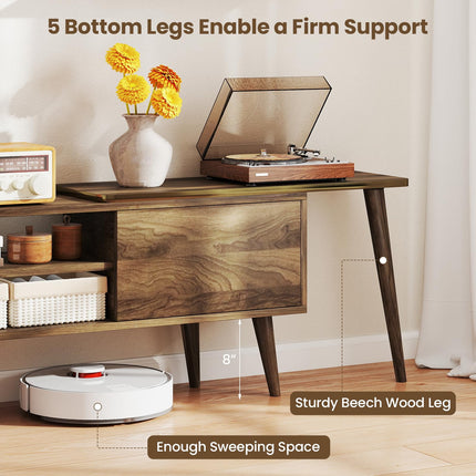 Dreamade 85 Inch TV Stand and 2 Floating Shelves Set