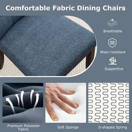 Dreamade Upholstered Dining Chairs Set for Restaurant