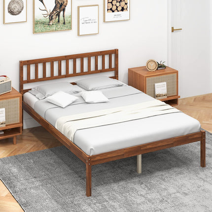 Dreamade Wood Bed Frame with Headboard