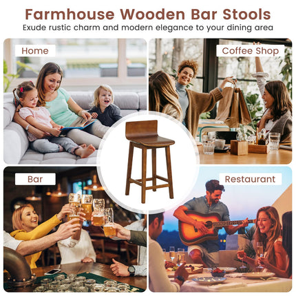 Dreamade 24.5" Swivel Bar Stools Set of 2/4