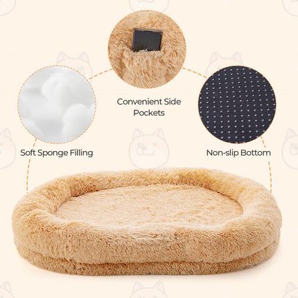 Dreamade Human Dog Bed - 71" x 45" Large Human Size Dog Bed for Adult