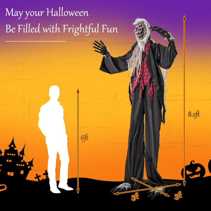 Dreamade 8.2 Ft Halloween Animatronics, Sound-Activated Werewolf with Light-up Eyes & Scary Sounds