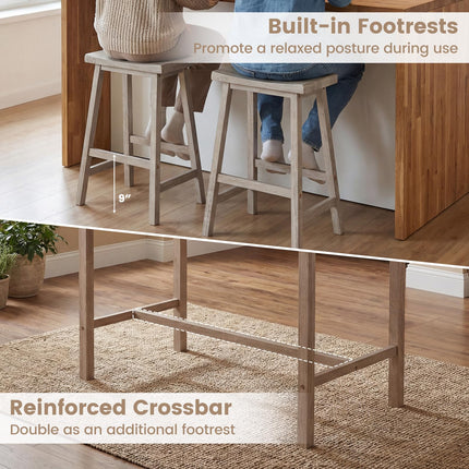 Dreamade 4-Piece Counter Height Dining Table Set with Power Outlet
