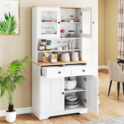 Dreamade 67" Kitchen Pantry Cabinet for Dining Room