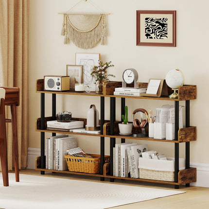 Dreamade 3-Tier Bookshelf | 3 Shelf Bookcase for Living Room Bedroom Study