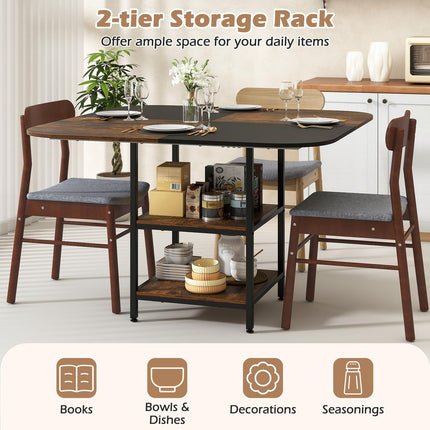 Dreamade 47.5-inches Dining Table for 4 Square Kitchen Table