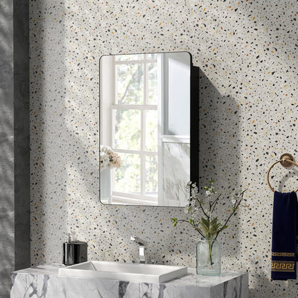 Dreamade Medicine Cabinet Mirror, 20x30” Bathroom Cabinet with Beveled Mirror