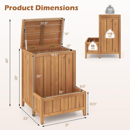 Dreamade Outdoor Planter with Storage Box