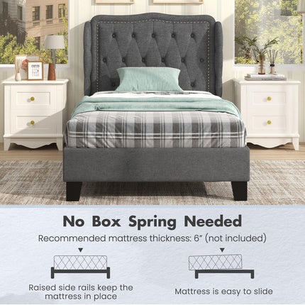 Dreamade Twin Bed Frames with Headboard