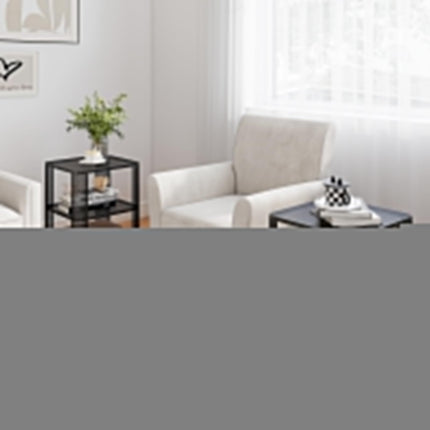 Dreamade 3-Tier End Table | Rolling Side Table w/Open Storage Shelves (1/2)