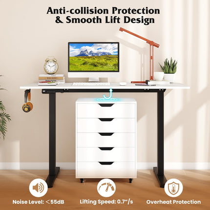 Dreamade Electric Standing Desk 48" x 24" Height Adjustable Sit Stand Computer Workstation