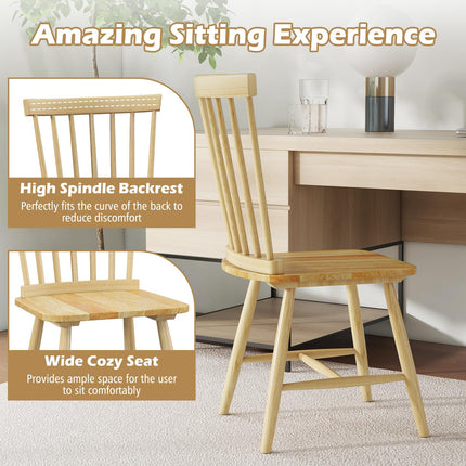 Dreamade Wood Dining Chairs Set