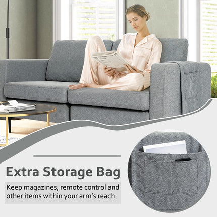 Dreamade 2-Seat Sofa Couch, 66" L Modern Loveseat