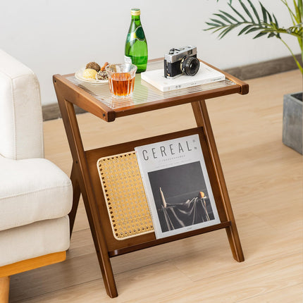 Dreamade Rattan Side Table
