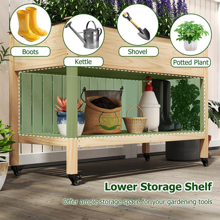 Dreamade 47”x23”x33” Wood Planter Box