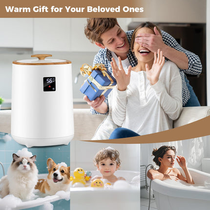 Dreamade 18 L Large Blanket Towel Warmer with LED Display for Bathroom