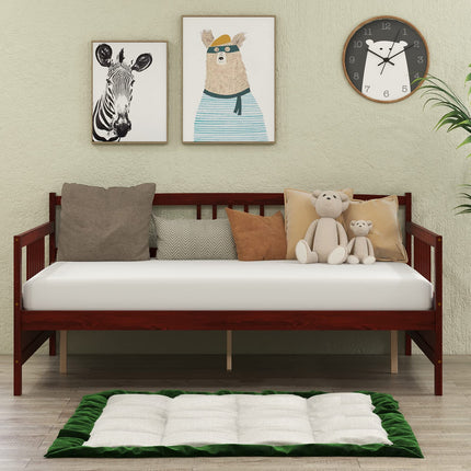 Dreamade Full Size Daybed, Wooden Daybed Sofa Bed Frame with Wood Slat Support for Kids Teens (Full)