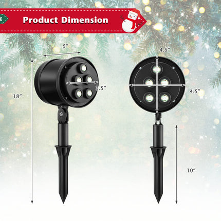 Dreamade Christmas Projector Lights Rotating Projection Lamp with 65° Adjustable Angle