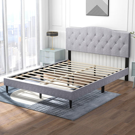 Dreamade Queen Size Upholstered Platform Bed