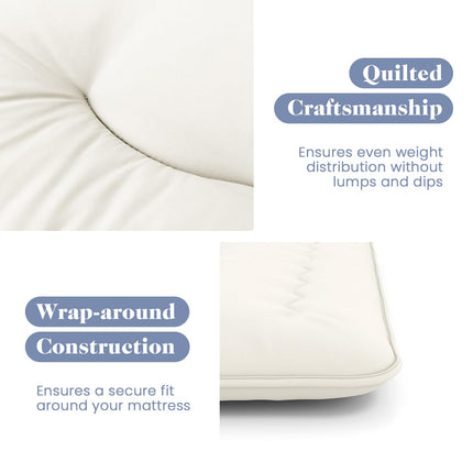 Dreamade Japanese Floor Mattress Futon Mattress, Roll Up Mattress Tatami Mat with Washable Cover and Carry Bag