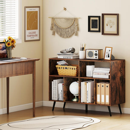 Dreamade Large Record Player Stand with Charging Station