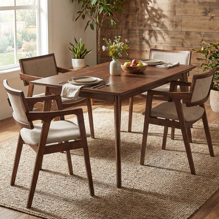 Dreamade Rubber Wood Dining Chairs Set of 2/4