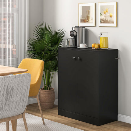 Dreamade 2 Door Storage Base Cabinet - Freestanding Floor Cabinet with 3-Tier Shelf