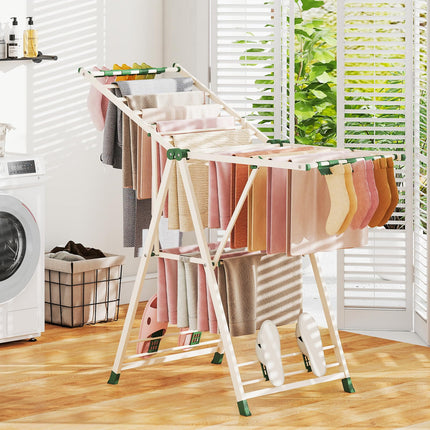 Dreamade Clothes Drying Rack with Height Adjustable Wings