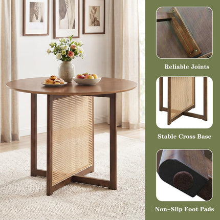 Dreamade 37.5" Round Dining Table for Dinette Living Room