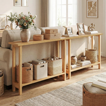 Dreamade 47" Solid Wood Console Table(47" x 12" x 32")