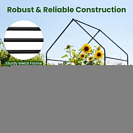 Dreamade Mini Outdoor Portable Green House with Sturdy Metal Frame
