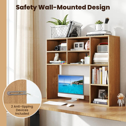 Dreamade Wooden Desktop Storage Organizer for Dorm College Office