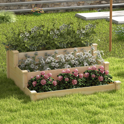Dreamade 3-Tier Raised Garden Bed, Tiered Planter Box
