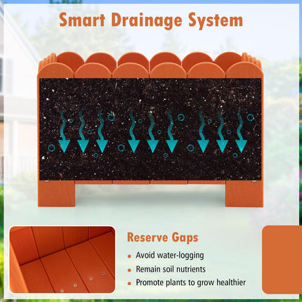 Dreamade 2 Pack Rectangular Planter Box