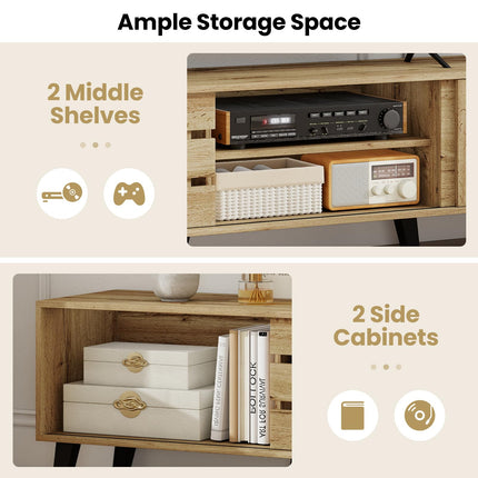 Dreamade Mid Century Modern TV Stand for 65-80 Inch TV
