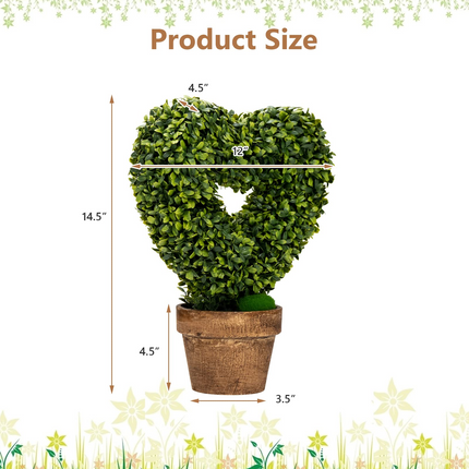 Dreamade 4 Pack Artificial Boxwood Topiary Trees - DreamadeUS