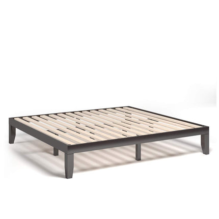 King/Queen/Full/Twin Size No Box Spring Needed 14 Inch Solid Wood Platform Bed Frame
