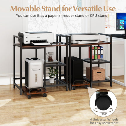 Dreamade 3-Tier Printer Stand with Charging Station