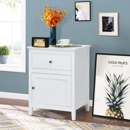 Wooden End Table W/Shelf - Dreamade