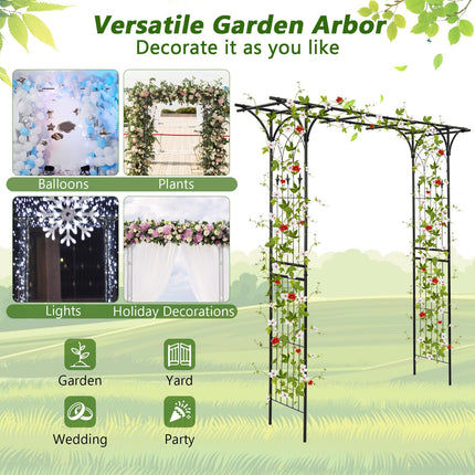 Dreamade Garden Arch Trellis - 81''H x 81''W Metal Garden Arbor