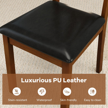 Dreamade Wooden Dining Chairs Set (2/4)