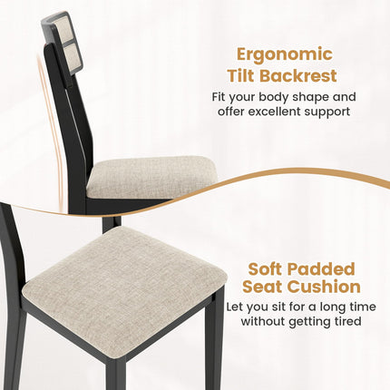 Dreamade Modern Dining Chairs Set of 2/4 Upholstered Kitchen Chair